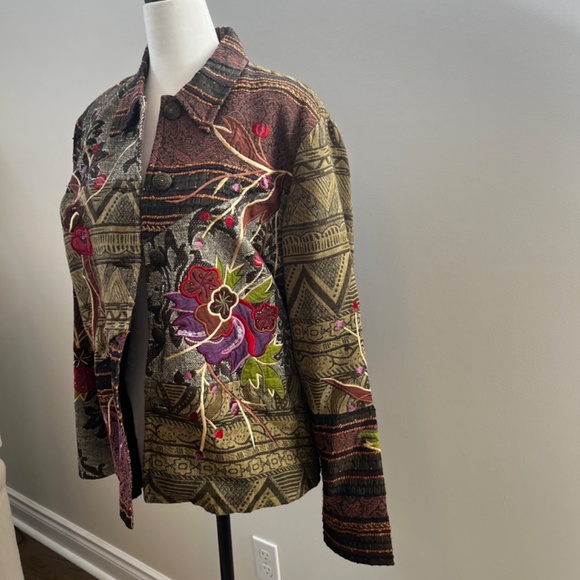 Coldwater Creek multi texture and colour jacket - Picture 2 of 4